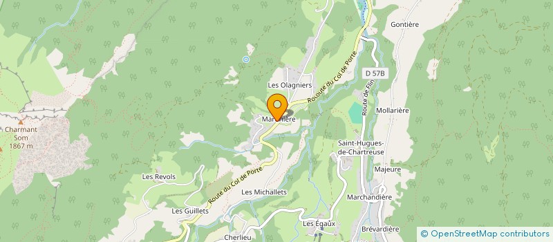 localisation de l'entreprise L'ATRE FLEURI  SAINT-PIERRE-DE-CHARTREUSE