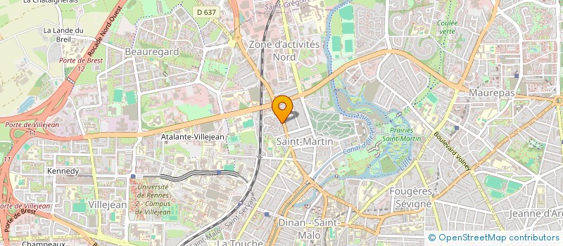 localisation de l'entreprise L'ATREMA à RENNES