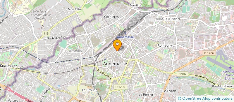 localisation de l'entreprise L'ATRIUM à ANNEMASSE