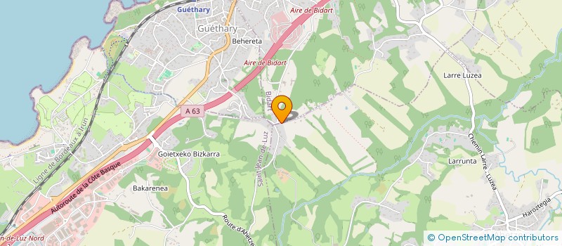 localisation de l'entreprise L'ATRIUM (SARL)  AHETZE