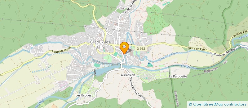 localisation de l'entreprise L'ATTABLEE à GREOUX-LES-BAINS