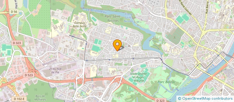 localisation de l'entreprise L'ATTENTIVE à ANGERS