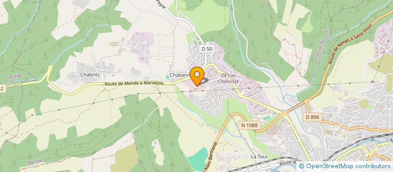 localisation de l'entreprise L'ATTISOIR à MENDE