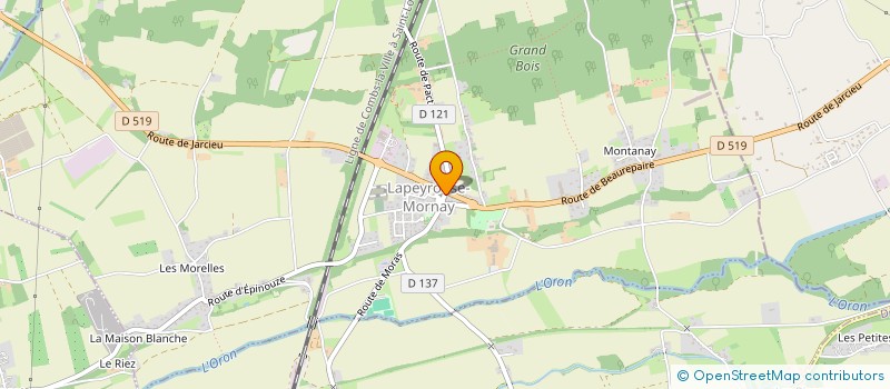 localisation de l'entreprise L'ATYPIK  LAPEYROUSE-MORNAY