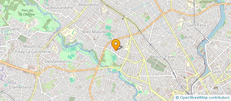 localisation de l'entreprise L AU CARRE CREATION à NANTES