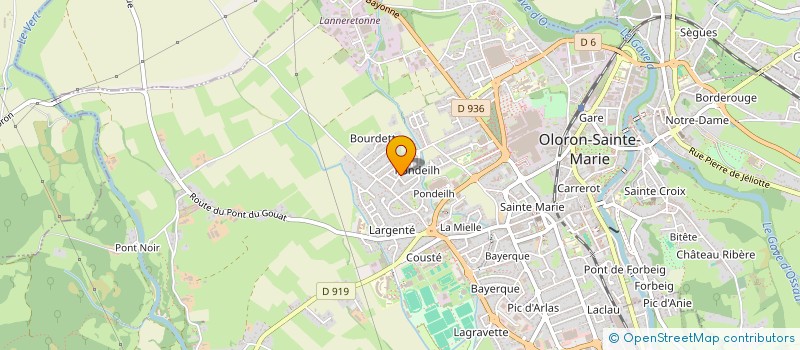 localisation de l'entreprise L'AUBA  OLORON SAINTE MARIE