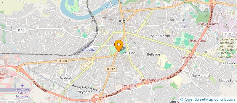 localisation de l'entreprise L'AUBADE ALBIGEOISE à ALBI