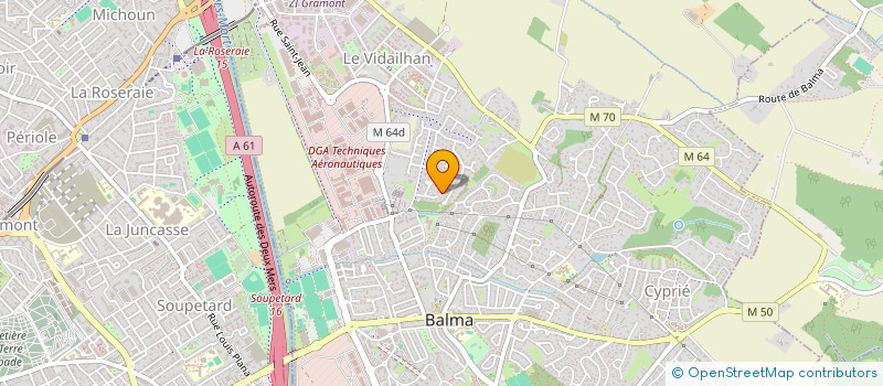 localisation de l'entreprise L'AUBAREDE à BALMA