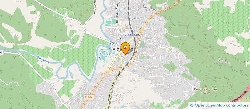 localisation de l'entreprise L'AUBE  VIDAUBAN