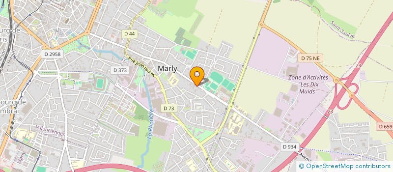 localisation de l'entreprise L'AUBE à MARLY