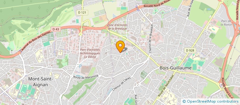 localisation de l'entreprise L AUBE à BOIS-GUILLAUME