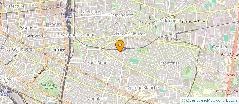 localisation de l'entreprise L'AUBE DE L'ORME  LYON