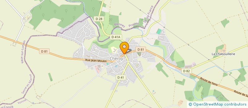 localisation de l'entreprise L' AUBE DU TEMPS à CHEROY