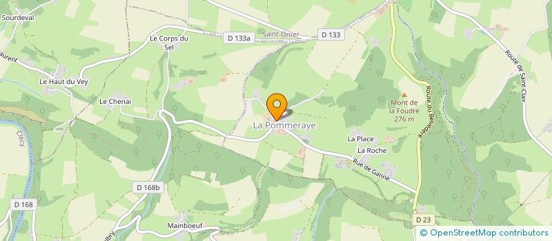 localisation de l'entreprise L'AUBE(INSIDE)  POMMERAYE (LA)