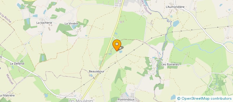 localisation de l'entreprise L'AUBEPIN  LES ACHARDS