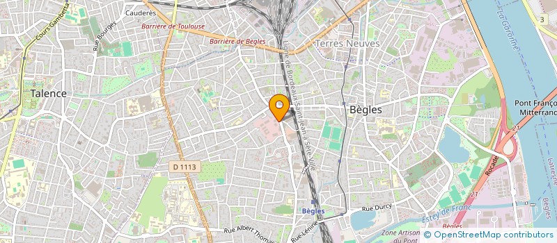 localisation de l'entreprise L'AUBEPIN ENERGIES à BEGLES