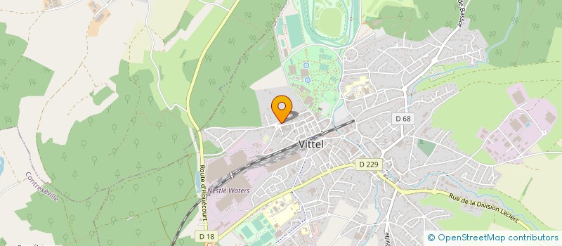 localisation de l'entreprise L'AUBERGADE  VITTEL