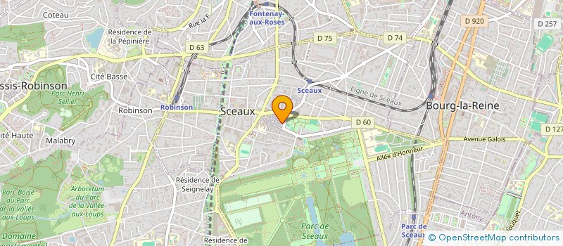 localisation de l'entreprise L'AUBERGE à SCEAUX