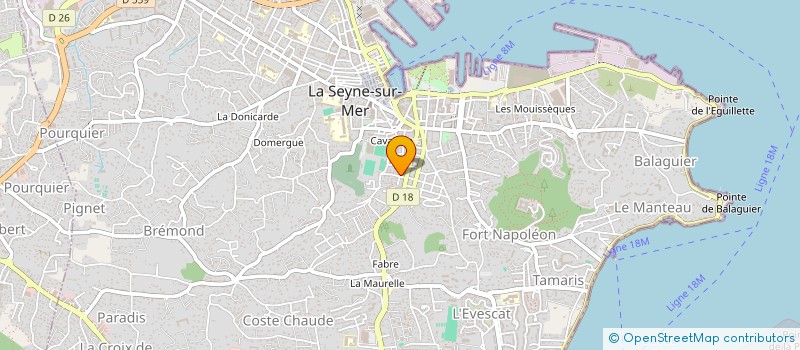 localisation de l'entreprise L'AUBERGE à LA SEYNE-SUR-MER