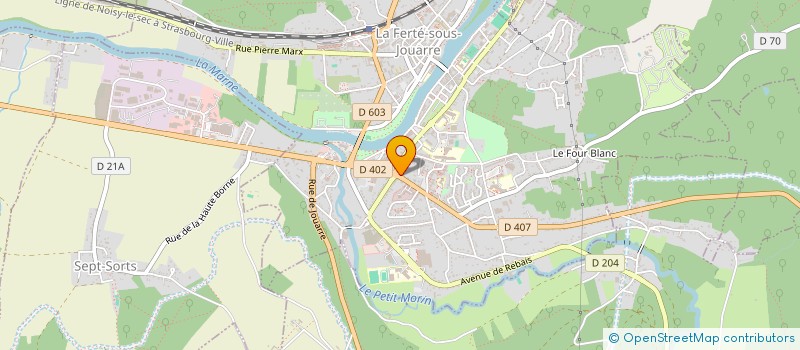 localisation de l'entreprise L'AUBERGE DE CONDE à LA FERTE-SOUS-JOUARRE
