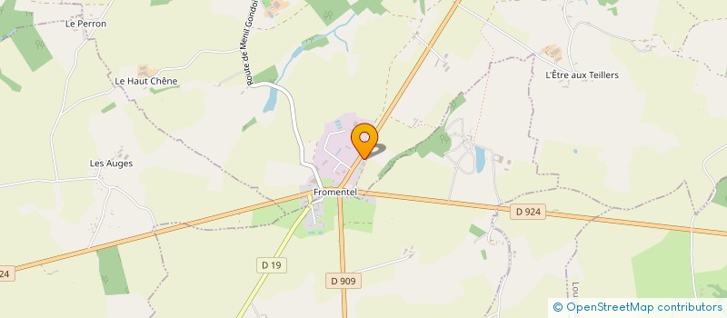 localisation de l'entreprise L'AUBERGE DE FROMENTEL à LES YVETEAUX