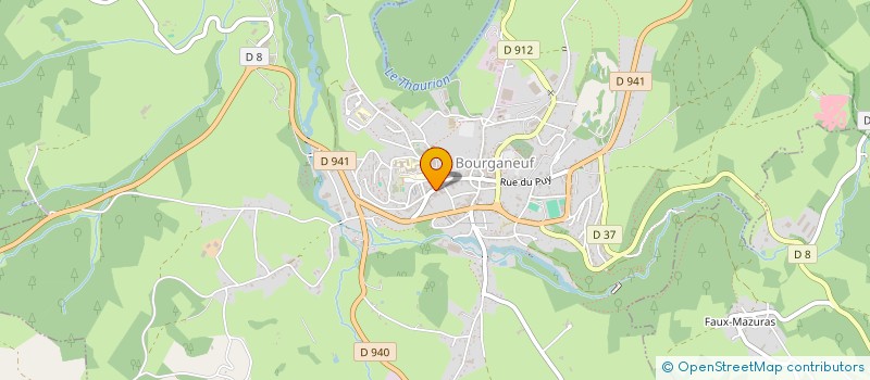 localisation de l'entreprise L'AUBERGE DE L'ATRE SARL à BOURGANEUF