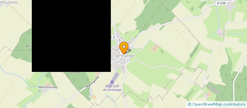 localisation de l'entreprise L'AUBERGE DE L'OURS BLEU  SERMANGE