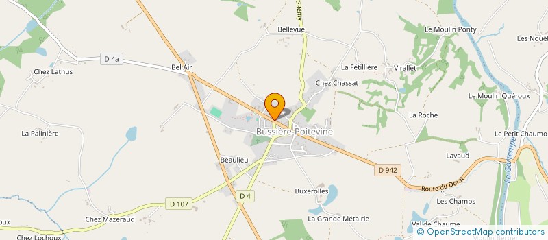 localisation de l'entreprise L AUBERGE DE LA GARTEMPE  VAL-D'OIRE-ET-GARTEMPE