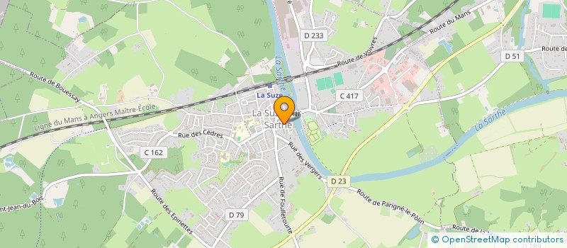 localisation de l'entreprise L'AUBERGE DE LA GEE - LES VIEUX DE CHEZ GOUILLETTE  MAIGNE