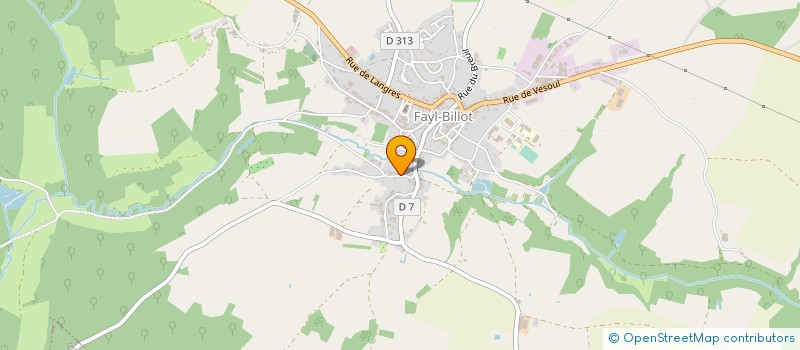 localisation de l'entreprise L'AUBERGE DE LA ROSE DES VENTS à FAYL-BILLOT