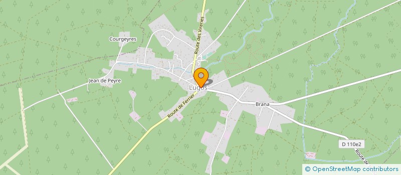 localisation de l'entreprise L'AUBERGE DE LUGOS  LUGOS