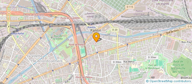 localisation de l'entreprise L'AUBERGE DE PANTIN  PANTIN