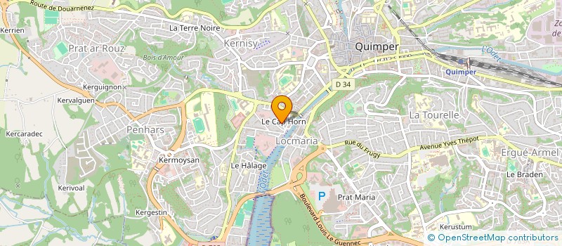 localisation de l'entreprise L'AUBERGE DE QUIMPER à QUIMPER
