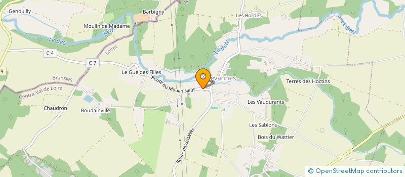 localisation de l'entreprise L'AUBERGE DES CLES  CHEVANNES