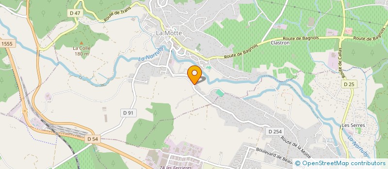 localisation de l'entreprise L'AUBERGE DES DEUX PINS à LA MOTTE