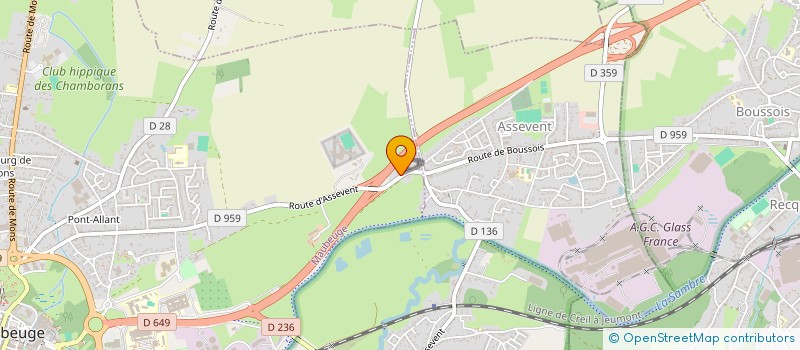 localisation de l'entreprise L'AUBERGE DES PETITS COEURS  MAUBEUGE