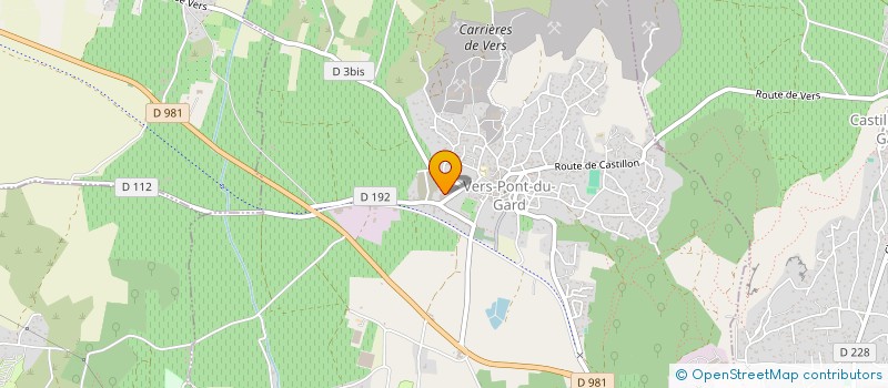 localisation de l'entreprise L AUBERGE DES PLATANES  CASTILLON-DU-GARD