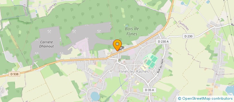 localisation de l'entreprise L AUBERGE  DU BOIS VERT  FLINES-LEZ-RACHES