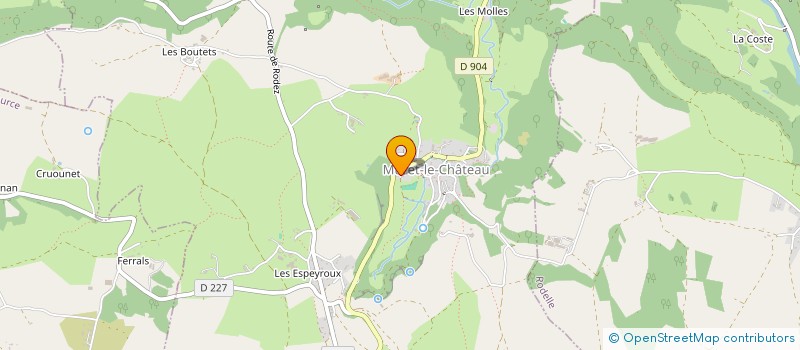 localisation de l'entreprise L'AUBERGE DU CHATEAU  MURET-LE-CHATEAU