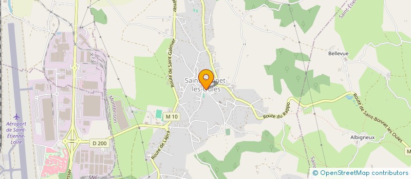 localisation de l'entreprise L'AUBERGE DU CHATEAU  SAINT-BONNET-LES-OULES