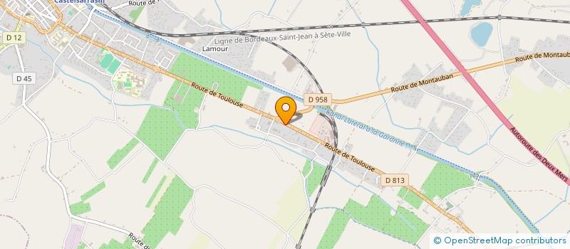 localisation de l'entreprise L'AUBERGE DU MOULIN  CASTELSARRASIN