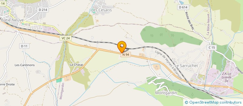 localisation de l'entreprise L'AUBERGE DU MOULIN  MONTGARDIN