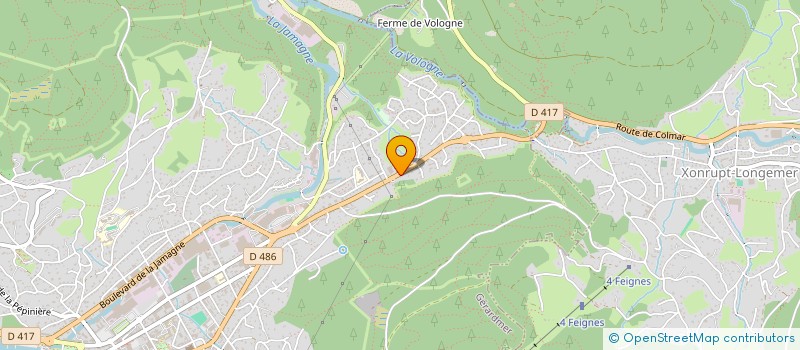localisation de l'entreprise L'AUBERGE DU PONT DES FEES à GERARDMER