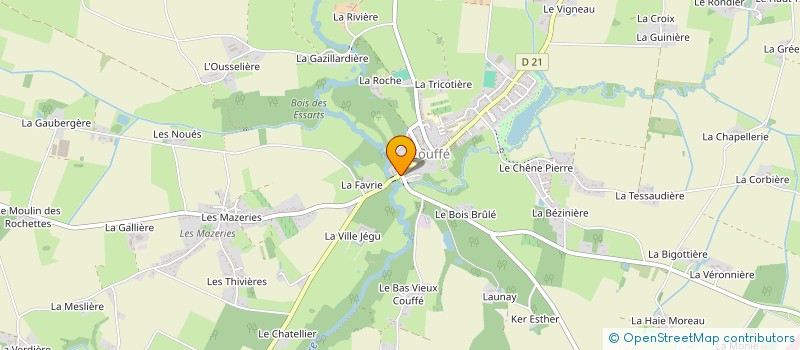 localisation de l'entreprise L'AUBERGE DU TIRE BOUCHON  COUFFE