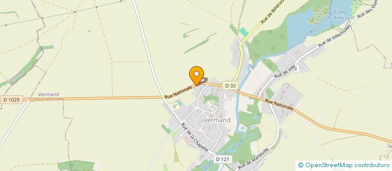 localisation de l'entreprise L'AUBERGE DU VERMANDOIS  VERMAND