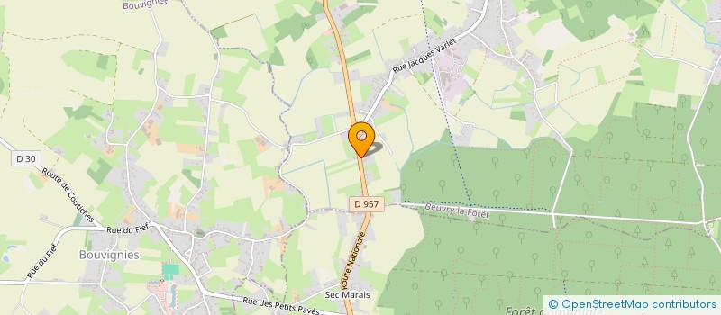 localisation de l'entreprise L'AUBERGE ESPAGNOLE  BEUVRY-LA-FORET