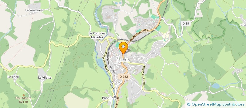localisation de l'entreprise L'AUBERGE FELLETINOISE à FELLETIN