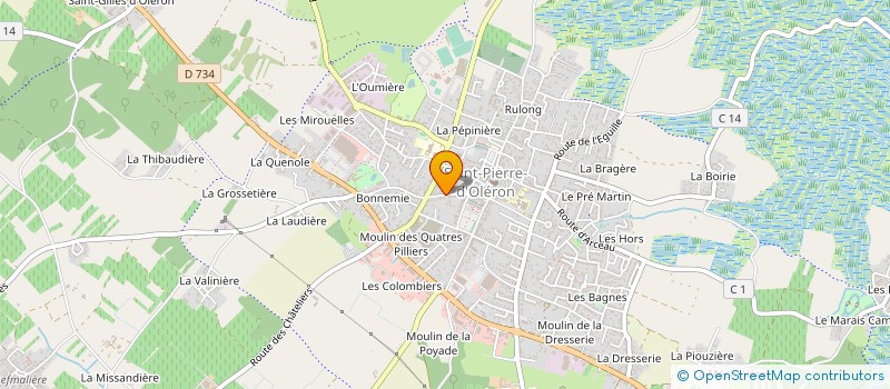 localisation de l'entreprise L'AUBERGE'IN à SAINT-PIERRE-D'OLERON