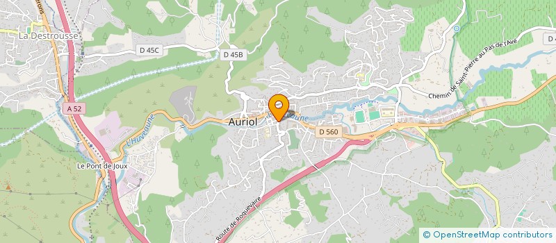 localisation de l'entreprise L'AUBERGE PROVENCALE  AURIOL