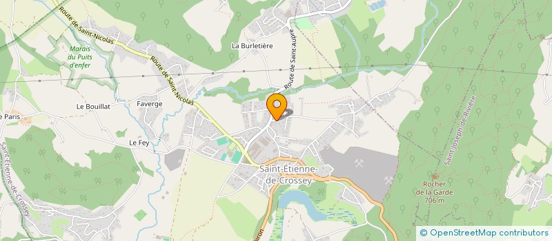 localisation de l'entreprise L'AUBERGE REFLEURIE  SAINT-ETIENNE-DE-CROSSEY